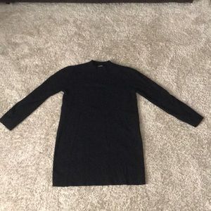Long black sweater